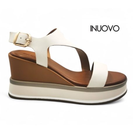 Inuovo női szandál-B37005 Crema