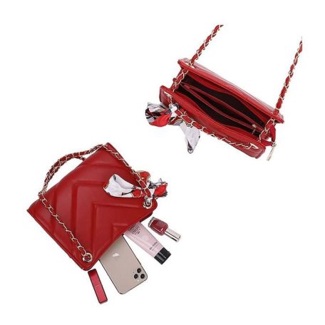 Női  táska - C-0133-Piros 