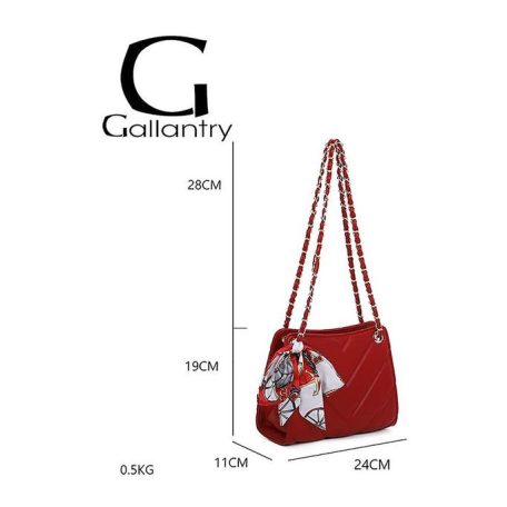 Női  táska - C-0133-Piros 