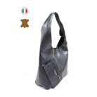 Női  táska - CUIR-01257 Black 