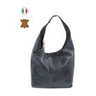 Női  táska - CUIR-01257 Black 