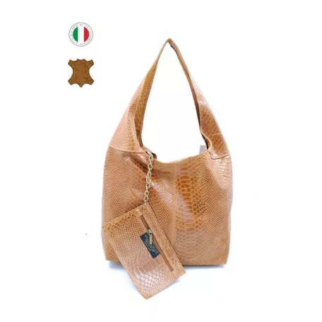Női  táska - CUIR-01257 Brown 