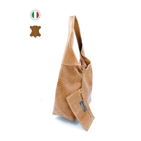 Női  táska - CUIR-01257 Brown 