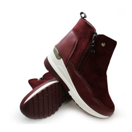 Fashion Shoes női bokacsizma-FS-A2010 Wine