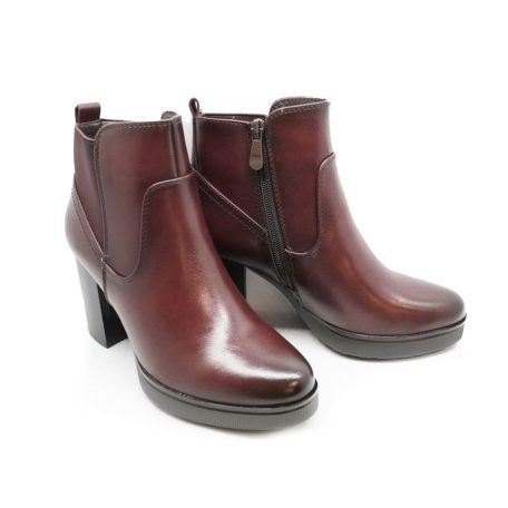Fashion Shoes női bokacsizma-FS-YCC21 Burgundy