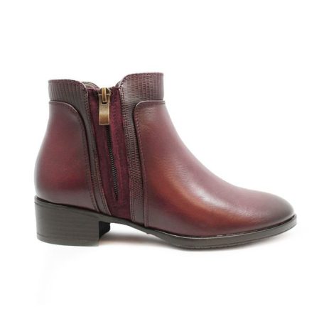 Fashion Shoes női bokacsizma-FS-YCC28 Burgundy