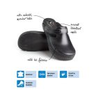 Batz női papucs-Flower fekete