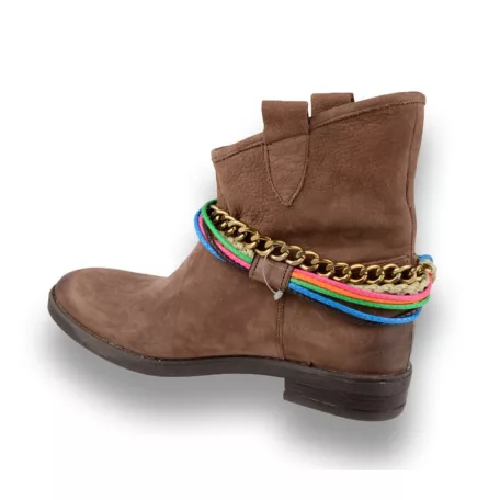 Inuovo női csizma-JOY Dark Brrown