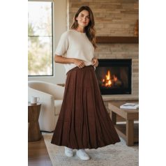 Key Fashion női szoknya-M25660SZ-barna