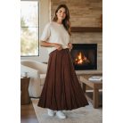 Key Fashion női szoknya-M25660SZ-barna