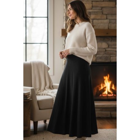 Key Fashion női szoknya-M25660SZ-fekete