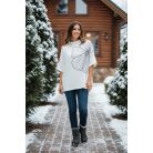 Key Fashion női pulóver-M25781P-feher