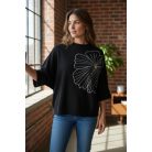 Key Fashion női pulóver-M25781P-fekete