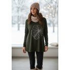 Key Fashion női pulóver-M25781P-zold