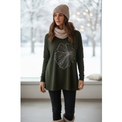 Key Fashion női pulóver-M25781P-zold