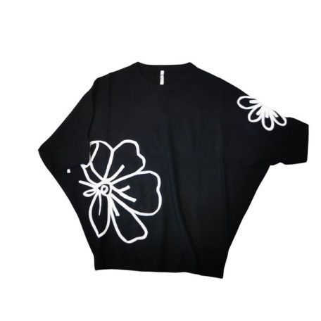 Key Fashion női pulóver-M25972P-fekete