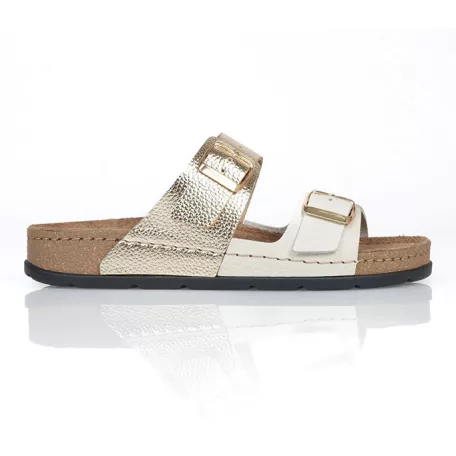 Batz női papucs-Mallorca Beige-Gld