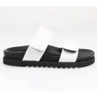 Batz Női Papucs-Mia Fehér Fekete