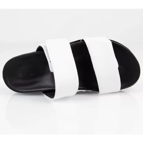 Batz Női Papucs-Mia Fehér Fekete