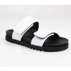 Batz Női Papucs-Mia Fehér Fekete