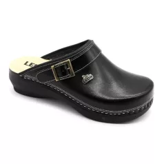 Leon Comfort női papucs-PU101 Fekete-zart