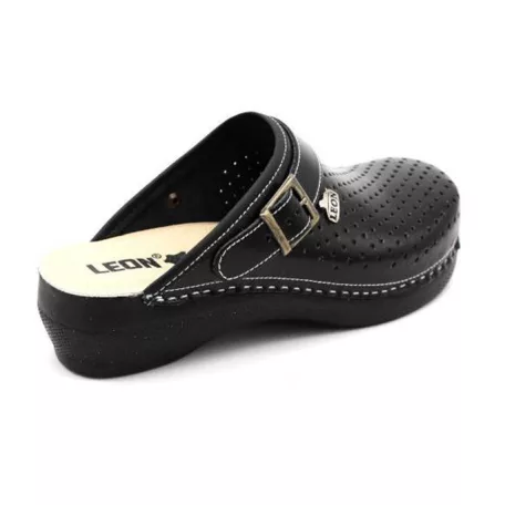 Leon Comfort női papucs-PU 100 Fekete
