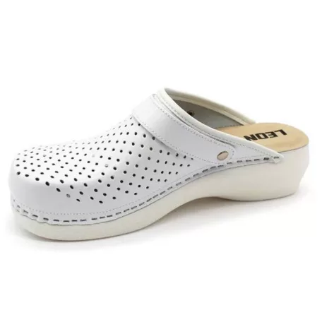 Leon Comfort női papucs-PU 101 Fehér