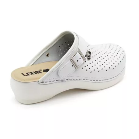 Leon Comfort női papucs-PU 101 Fehér