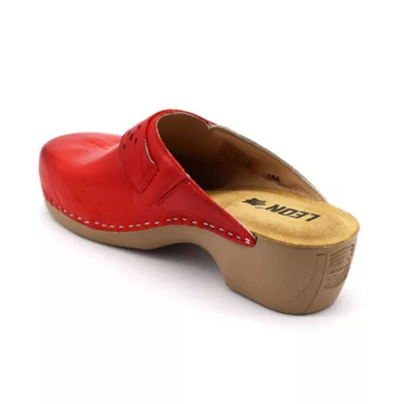 Leon Comfort női papucs-PU 154 Piros
