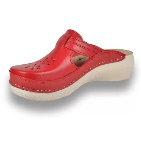 Leon Comfort női papucs-Pu 156 Piros