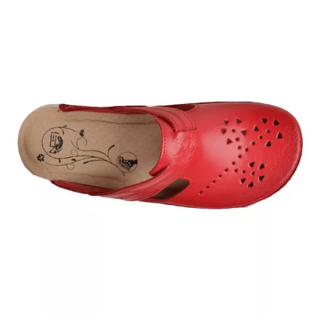 Leon Comfort női papucs-Pu 156 Piros