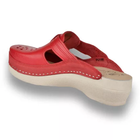 Leon Comfort női papucs-Pu 156 Piros