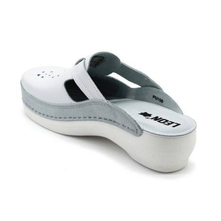 Leon Comfort női papucs-Pu 156 fehér