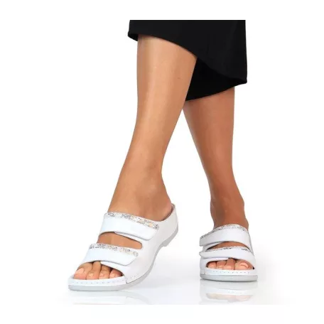 Batz női papucs-Rea Gold-White