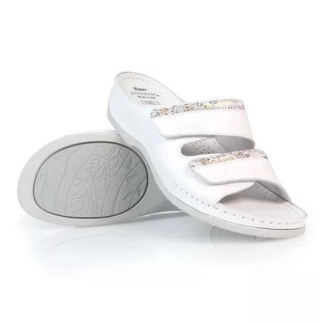 Batz női papucs-Rea Gold-White