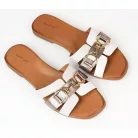 Batz női papucs-Rebeka White