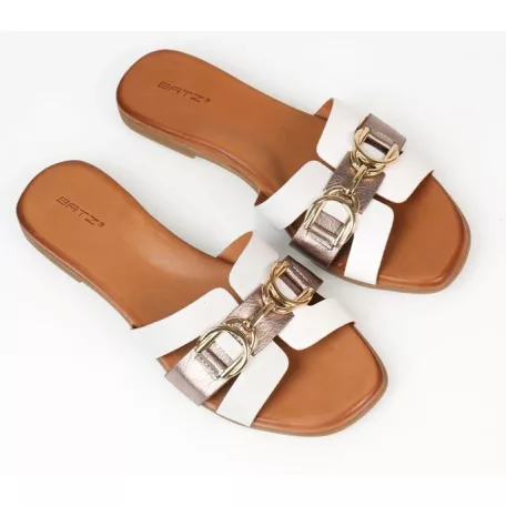 Batz női papucs-Rebeka White