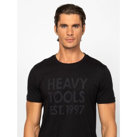 Heavy Tools férfi póló-Manzar Black