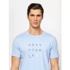 Heavy Tools férfi póló-Merto Lightblue