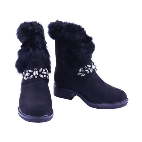 Graf n Berg női bokacsizma-T451-K439 Black