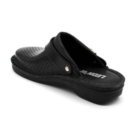 Leon Comfort férfi papucs-V202M Fekete