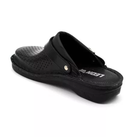 Leon Comfort férfi papucs-V202M Fekete