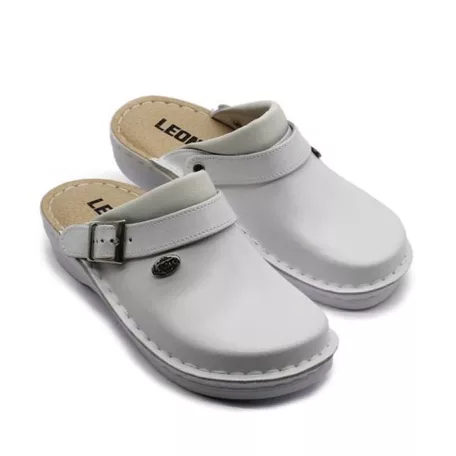 Leon Comfort női papucs-V202 Feher-zart
