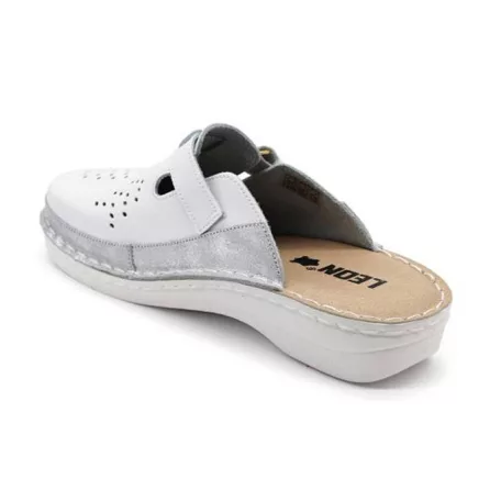 Leon Comfort női papucs-V261 Fehér