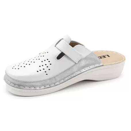 Leon Comfort női papucs-V261 Fehér