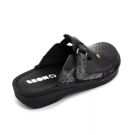 Leon Comfort női papucs-V261 Fekete
