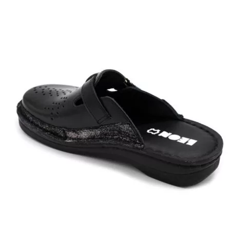 Leon Comfort női papucs-V261 Fekete