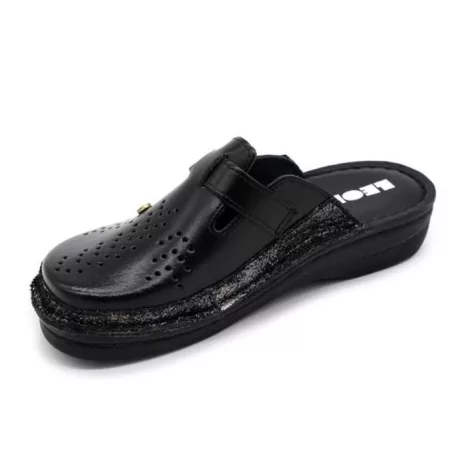Leon Comfort női papucs-V261 Fekete