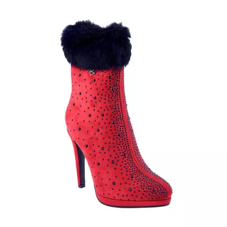 Graf n Berg női bokacsizma-WL133-Q256 Red