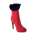 Graf n Berg női bokacsizma-WL133-Q256 Red